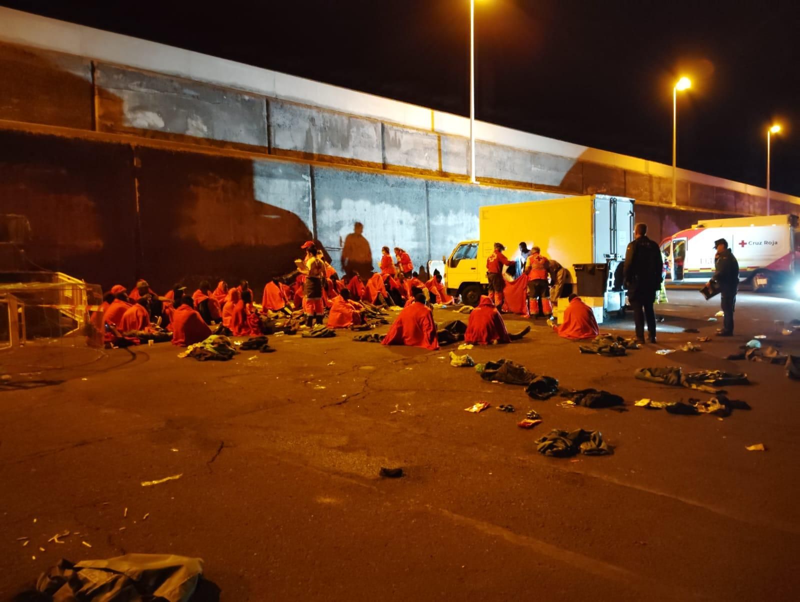 Llegada de una patera a Tenerife