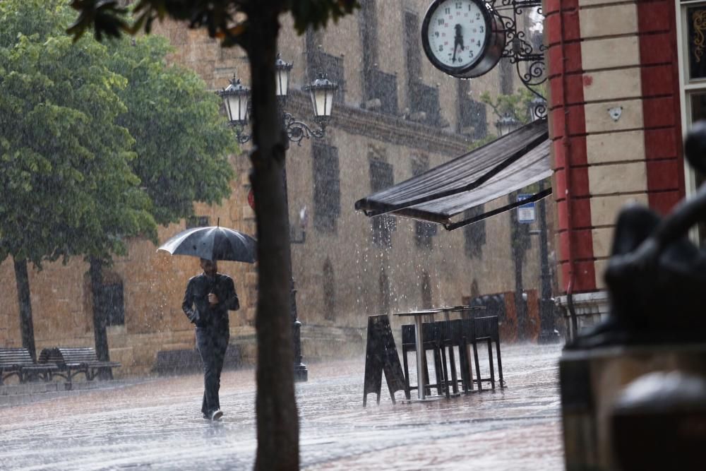 Tormenta de primavera en Asturias