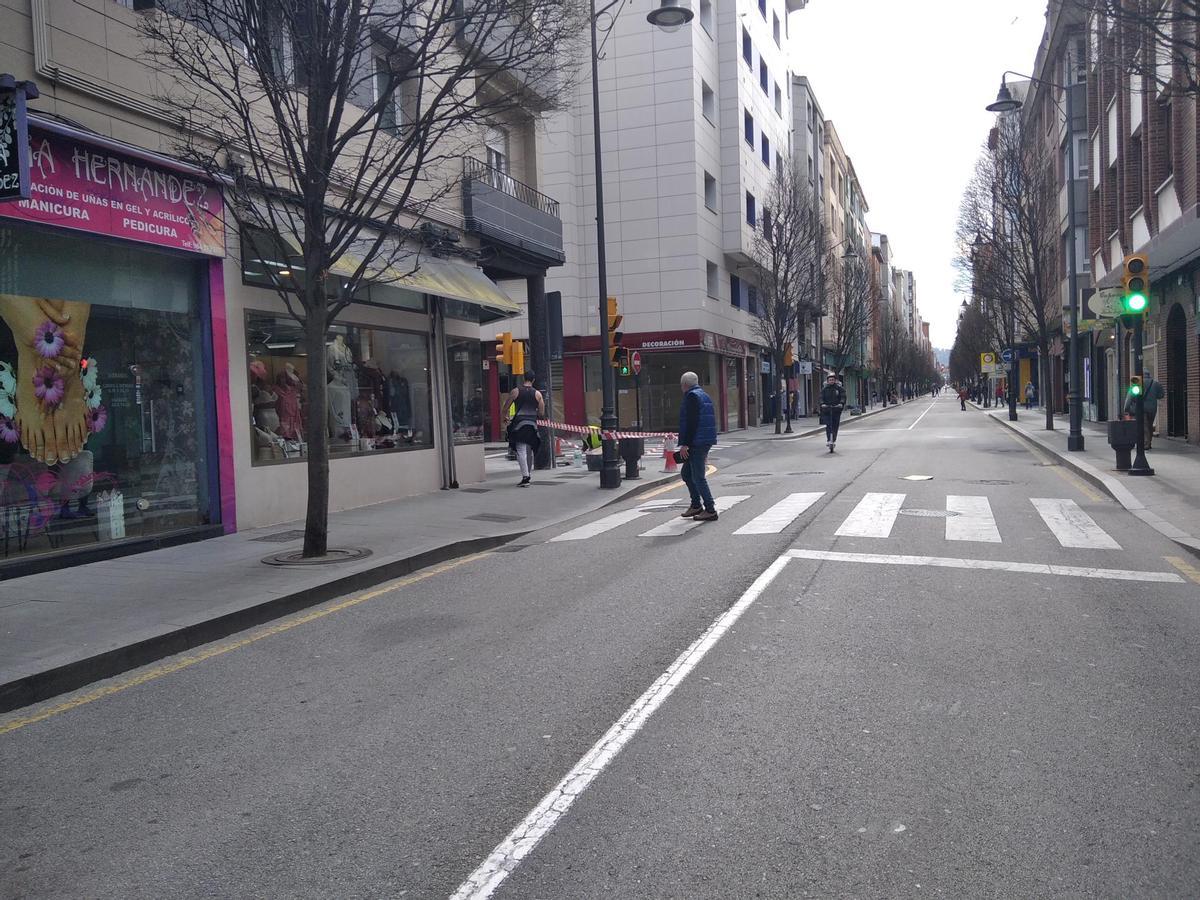 Vista del lugar donde se realizan los trabajos.