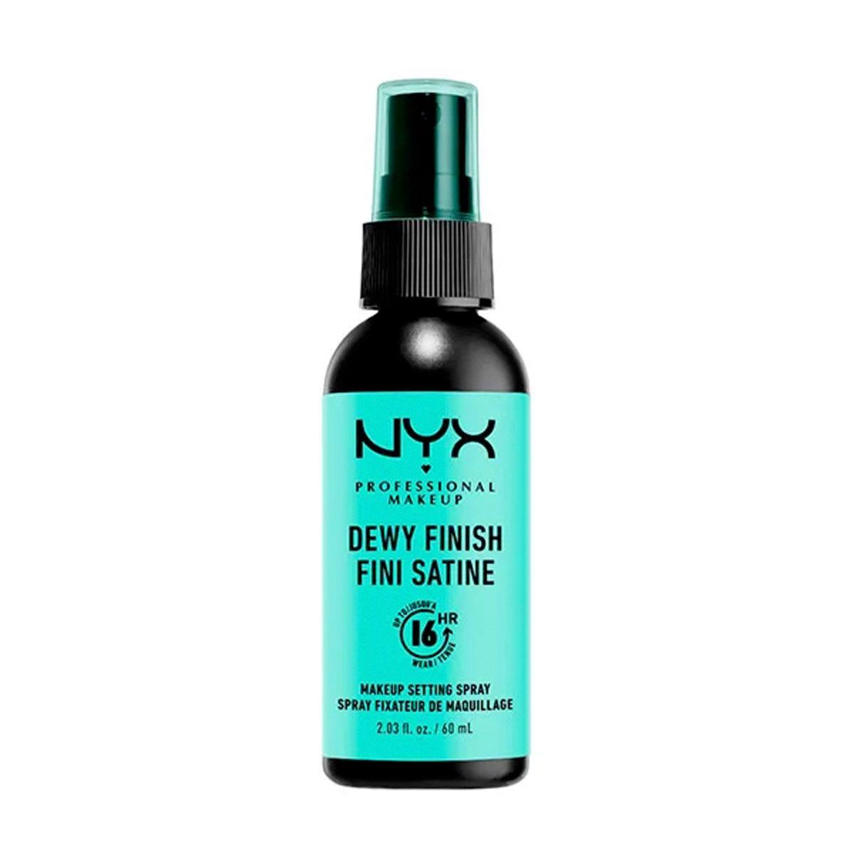Spray fijador de maquillaje' Setting spray dewy', de NYX