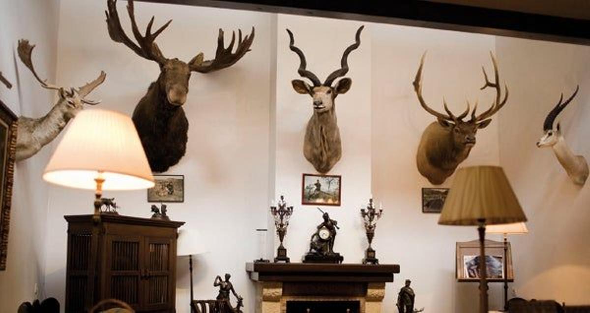 El salón
de La Casa del Cura,
en Valdecastillo.