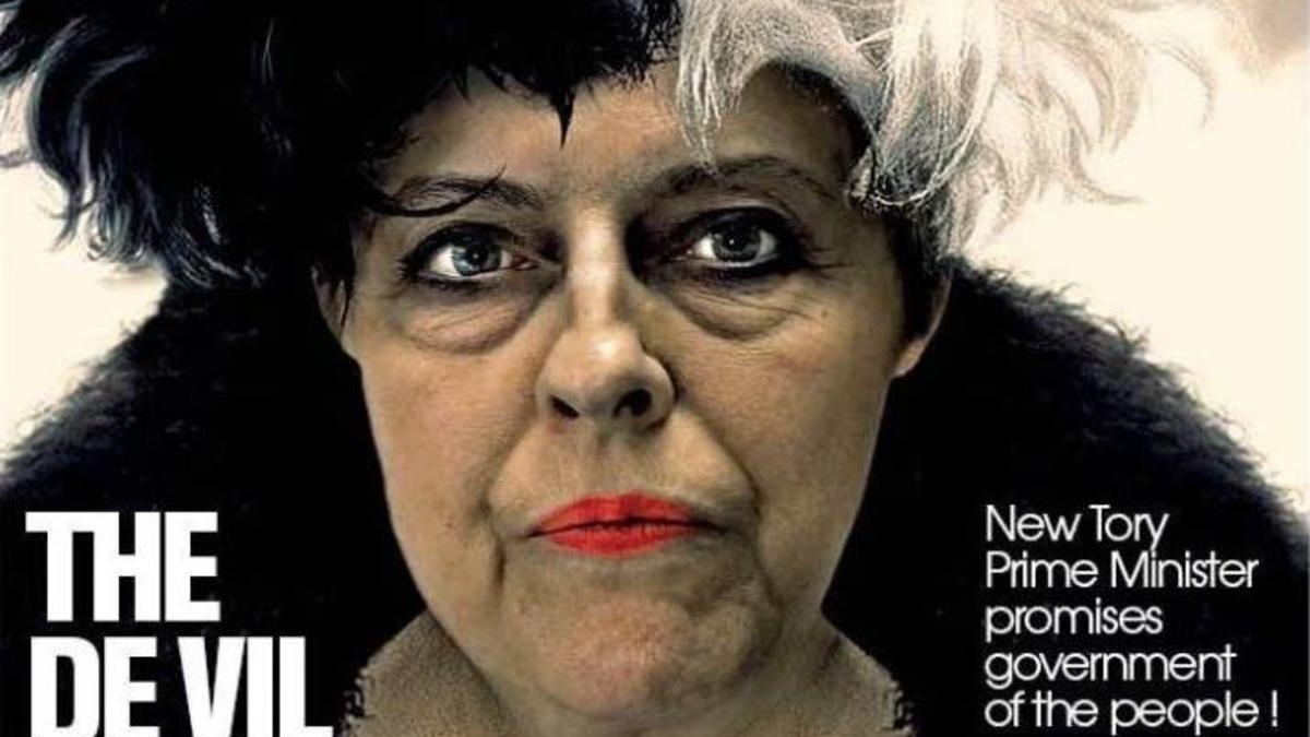 El escocés 'The National' muestra a Theresa May caracterizada de Cruella de Vil en la portada de este jueves, y titula: &quot;El diablo está en los detalles&quot;.