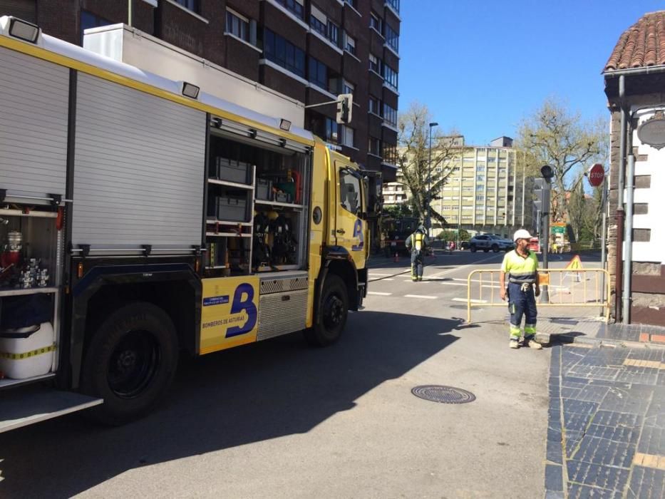 Escape de gas en la avenida Cervantes.