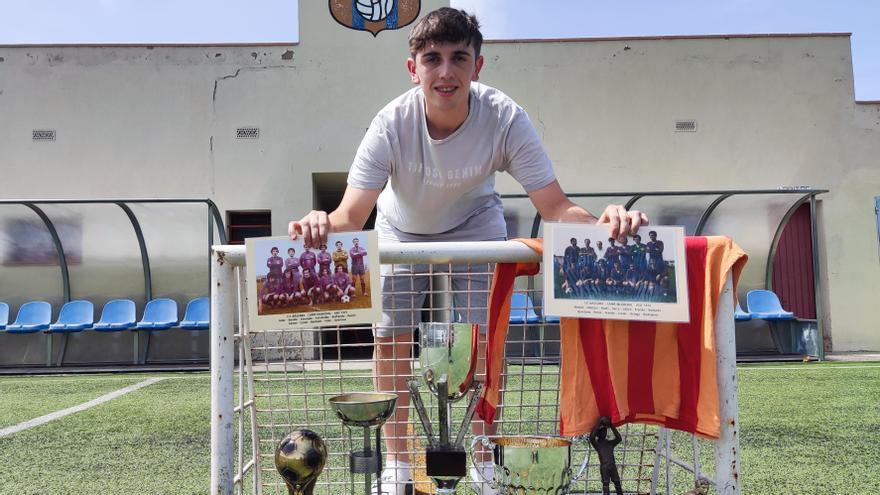 Aleix Navarro, al camp del FC Bàscara