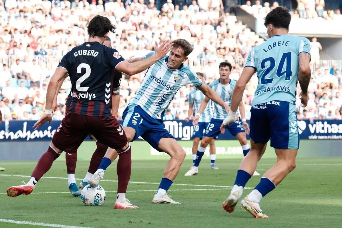 El Málaga CF empató con la SD Eibar en la primera jornada de la temporada 2025/26.