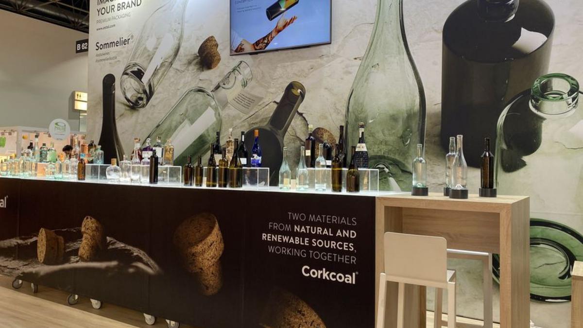 La col·lecció Corkcoal a la fira ProWein de Düsseldorf. | ESTAL