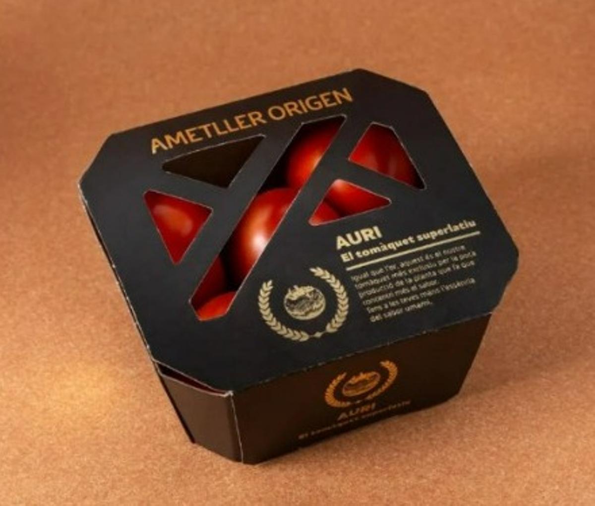 Caja de tomates Auri, de Ametller Origen.