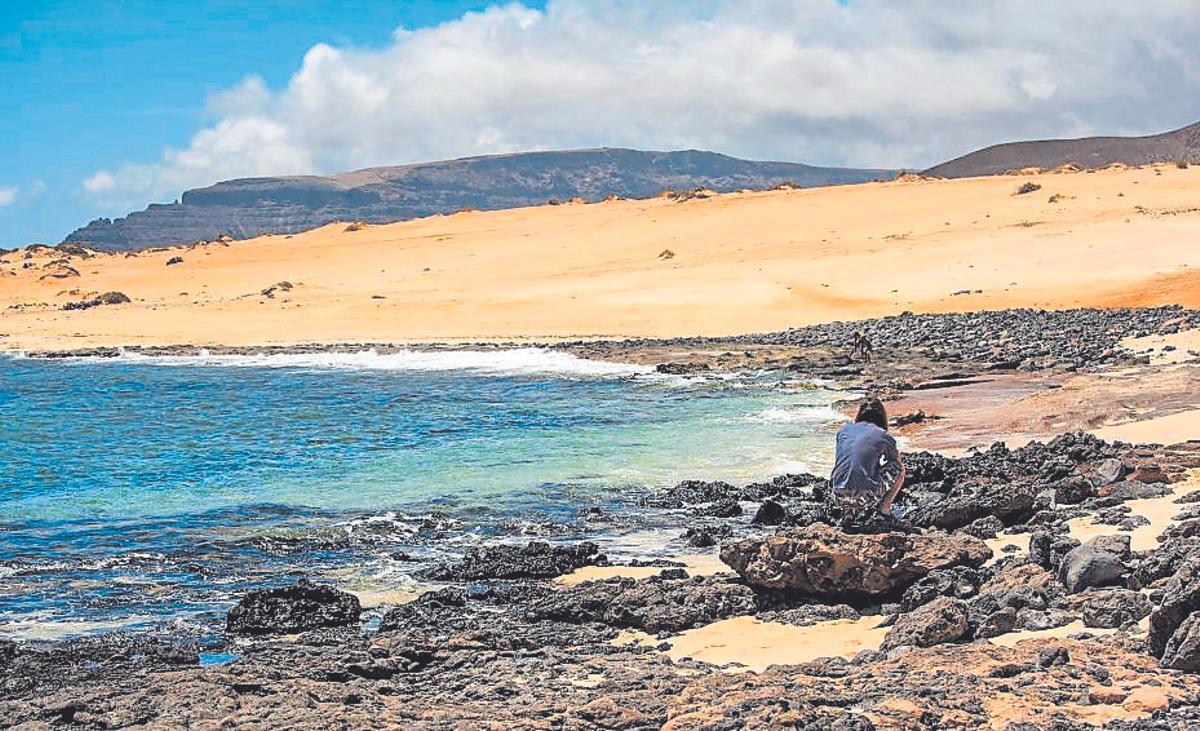Playa Lambra en La Graciosa.