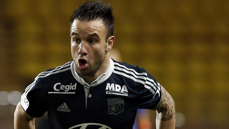 El centrocampista del Olympique de Lyon Mathieu Valbuena.