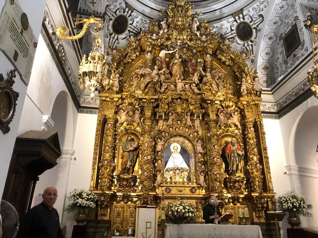 Susto por la caída del muro del santuario de la Montaña en Cáceres