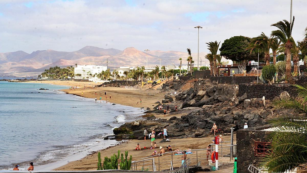 Zona turística de Puerto del Carmen, en el municipio de Tías.