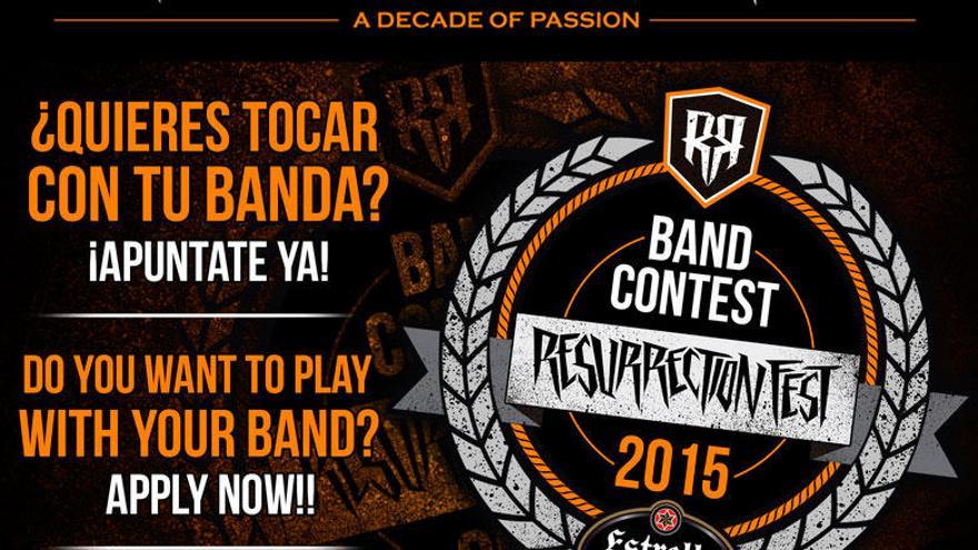 Abierto el concurso para formar parte del cartel del próximo Resurrection Fest