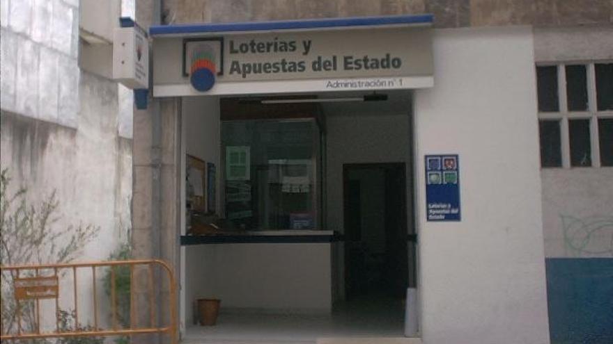 Administración de Chantada que ha validado el boleto ganador de la Bonoloto del martes 10 de abril de 2018.