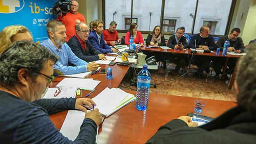 Una imagen de la mesa sectorial de Sanidad celebrada ayer en la que se alcanzó el acuerdo.