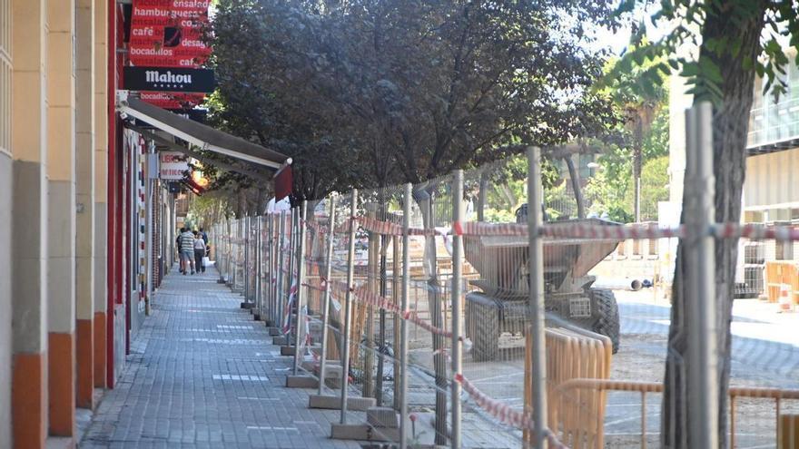Obras de la calle Pedro Cerbuna