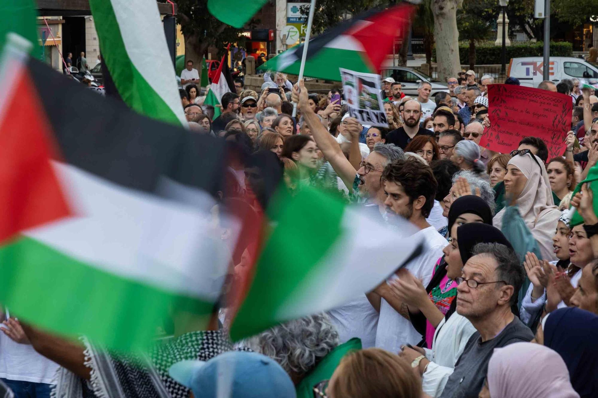 Medio millar de voces claman en la Muntanyeta por la liberación de la flotilla y el boicot a Israel