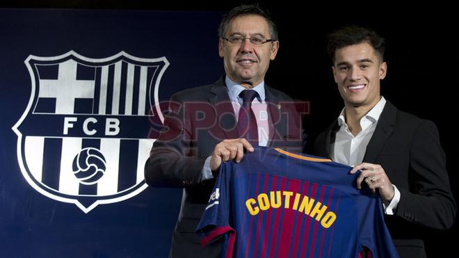 Presentación Philippe Coutinho con el FC Barcelona