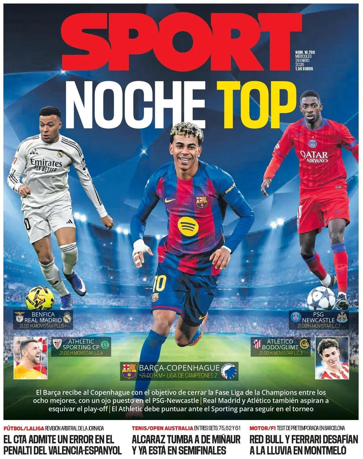 Las portadas de la prensa deportiva de hoy
