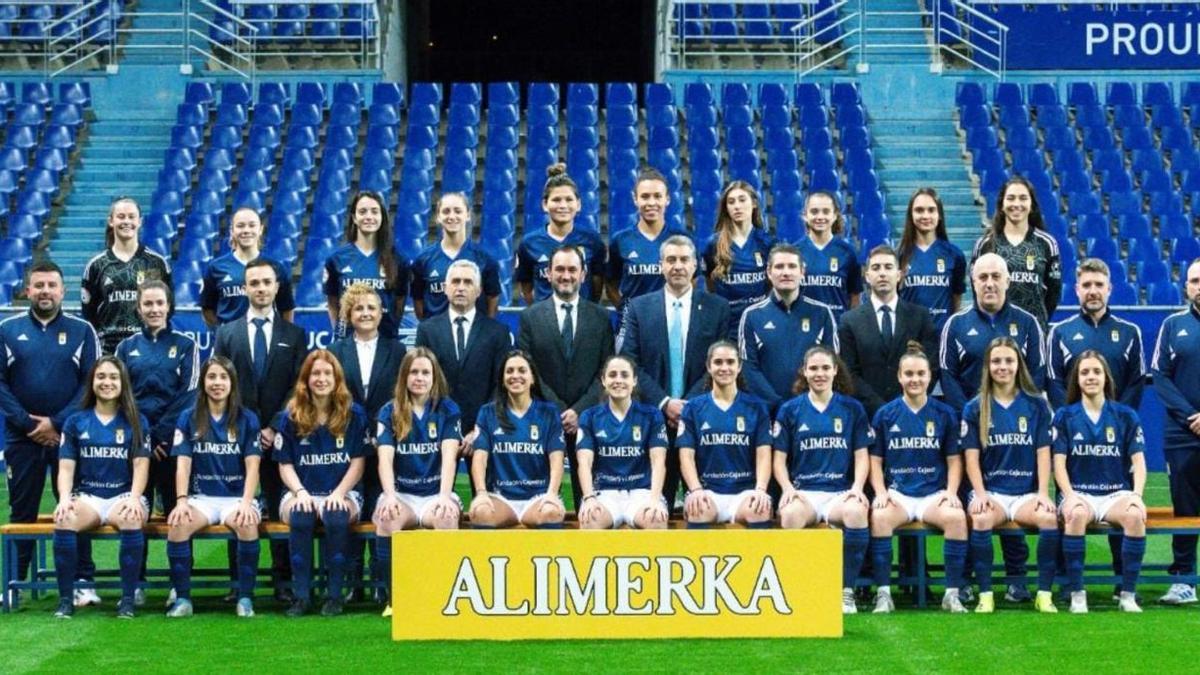 La foto oficial del Femenino, en el Tartiere por primera vez La Nueva