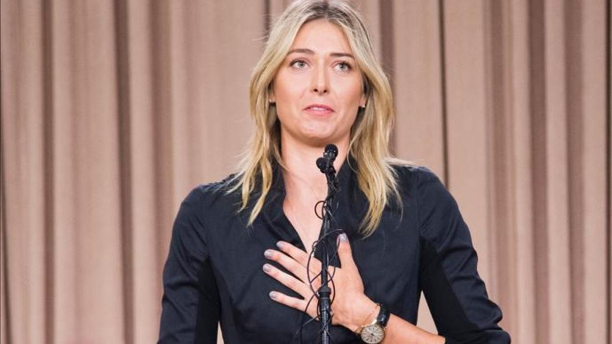 Maria Sharapova admitió su error y eso ha jugado a su favor