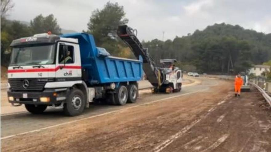 Transporte destina 4,2 millones para reconstruir parte de la N-III dañada por la DANA