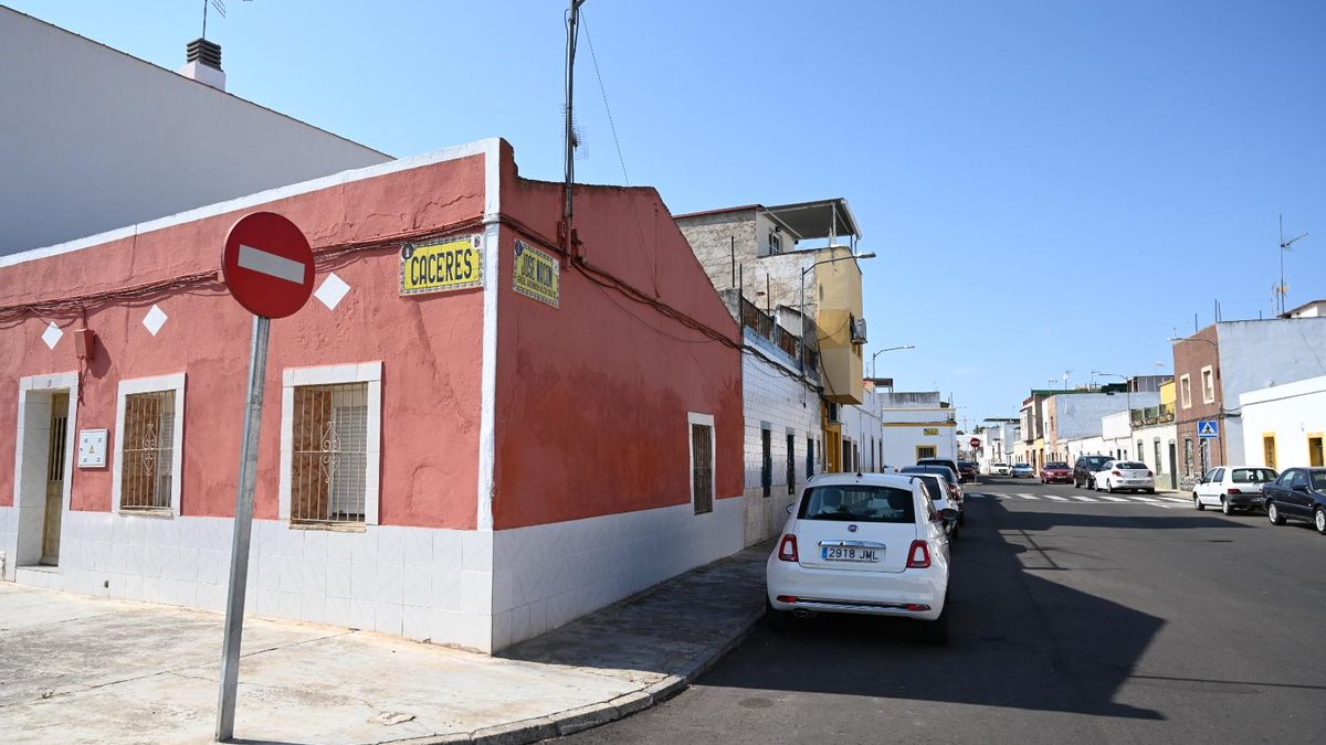 Calle Cáceres, equina con José Macón, donde tuvo lugar la reyerta.