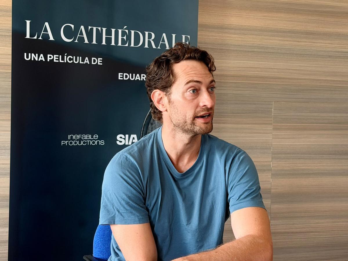 Rodaje de la película La Cathédrale