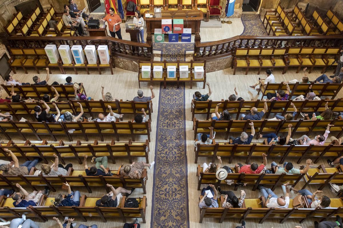 Momento de la Asamblea Ciudadana Clima.