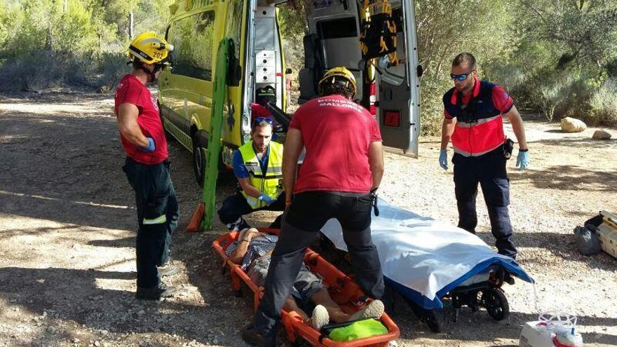 Rescatado un alemán tras una caída en Cala Fornells