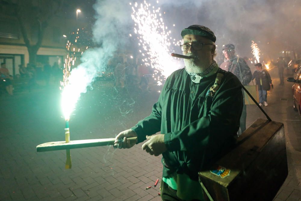 Instante de la Passejà de Sant Onofre celebrada el sábado por la noche en Quart de Poblet.