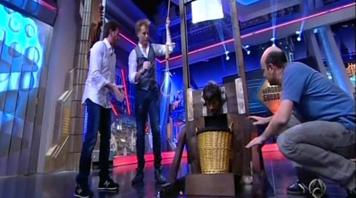 El cantant Dani Martín, a la guillotina (’El hormiguero’, A-3 TV).