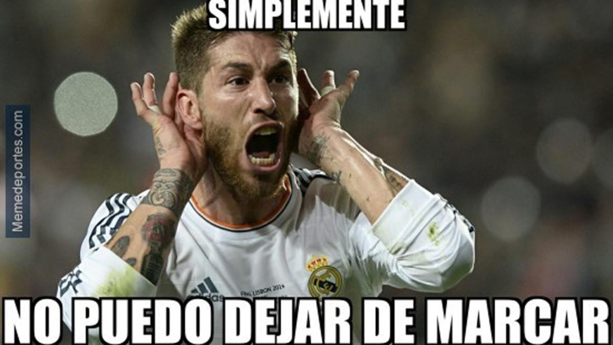 Sergio Ramos, protagonista de los memes