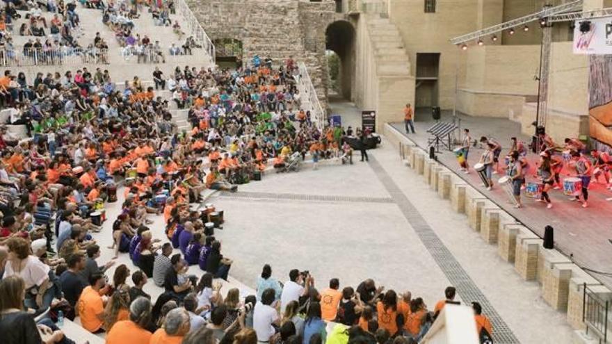 Una de las actuaciones del festival internacional en el Teatro Romano.