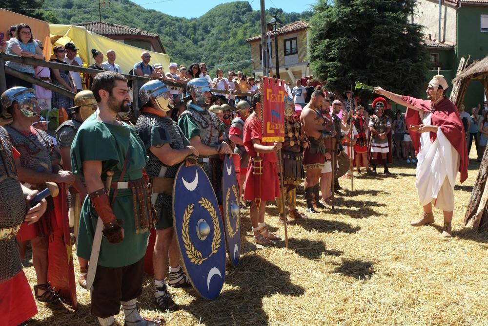 Batalla en la fiesta Astur romana en Carabanzo