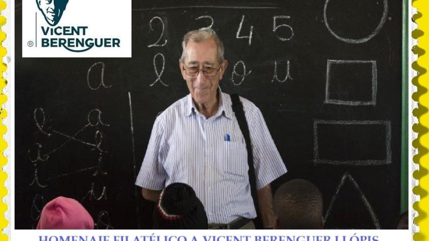 Homenatge filatèlic a Vicent Berenguer, el sacerdot de Teulada que ha fet possible l’escolarització de 60.000 xiquets a Moçambic