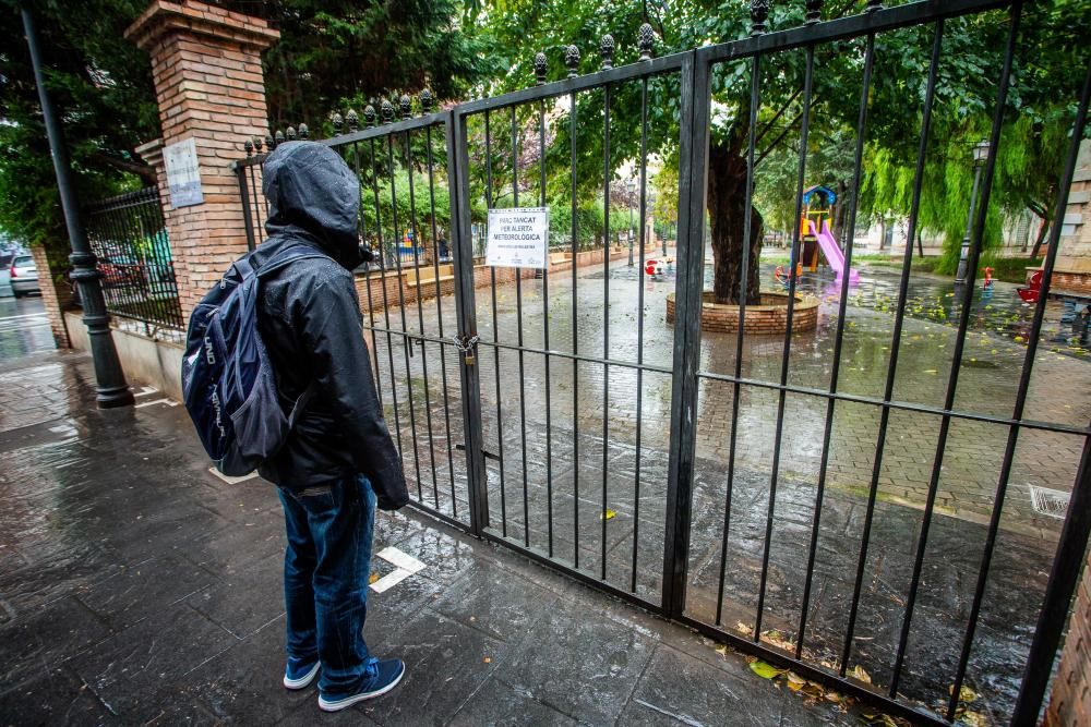 Lluvias en la ciudad de València