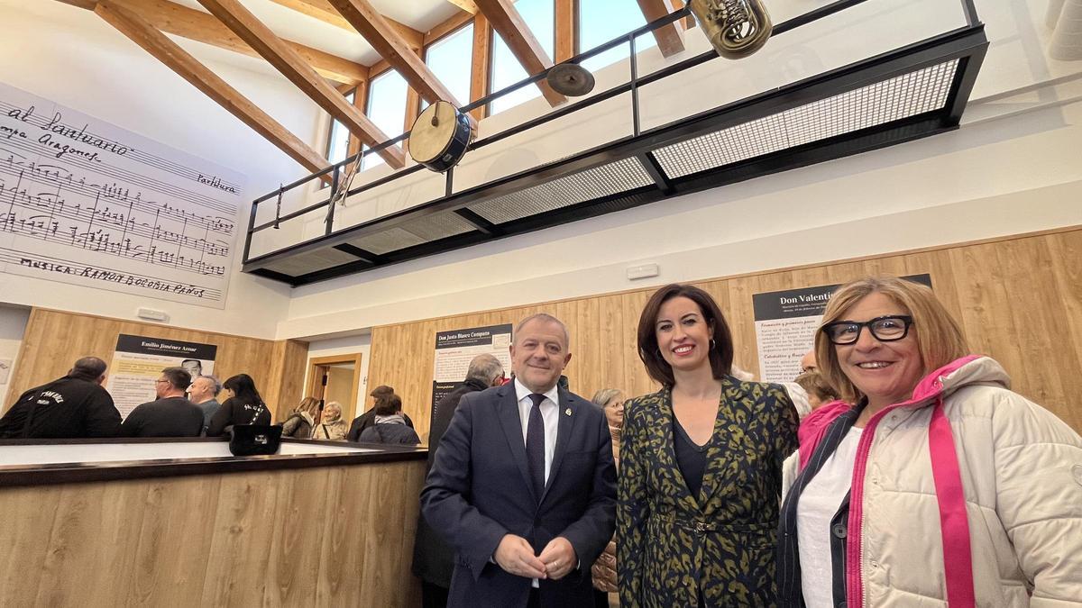 El nuevo edificio de la Casa de la Música en Borja durante su inauguración