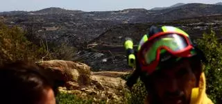 En imágenes | Así trabaja el operativo de extinción en el quinto día de incendio en las Cinco Villas