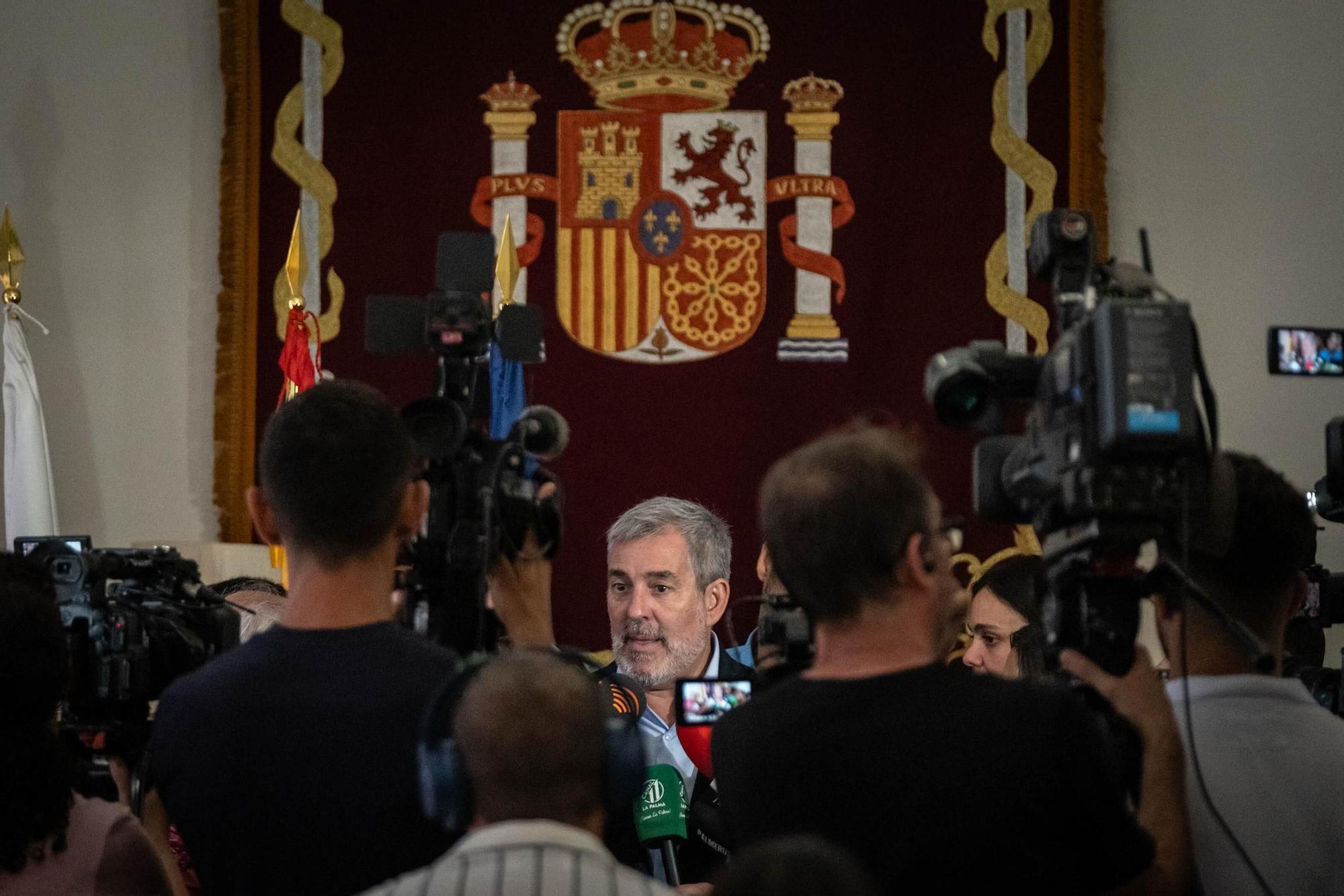 Sánchez y Clavijo se reúnen en La Palma para abordar la crisis migratoria en las Islas