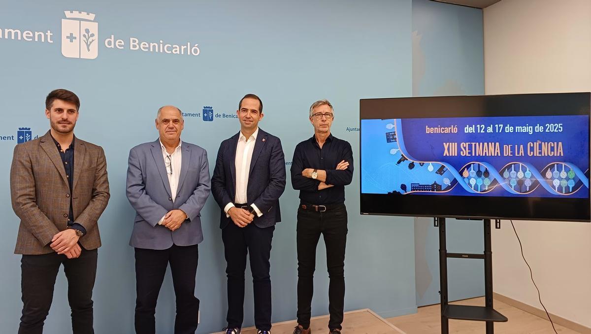 Les autoritats locals, encapçalades per l'alcalde, Juanma Cerdá, i els organitzadors de la Setmana de la Ciència han presentat la iniciativa d'enguany.