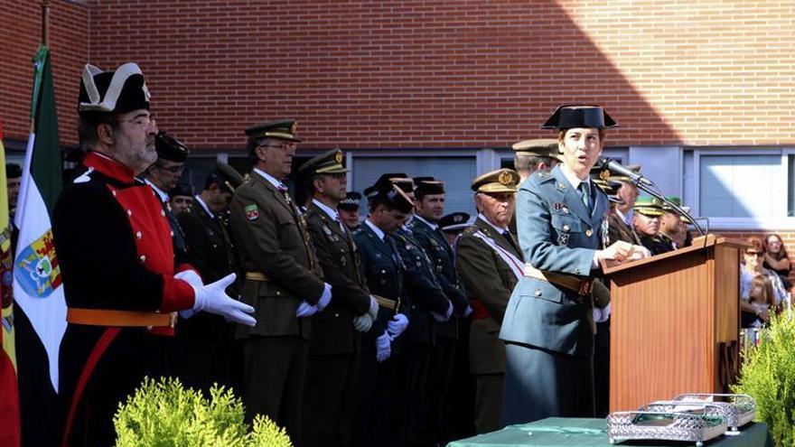 Primera guardia civil en presidir el Día de la Patrona en Cáceres: &quot;No tenemos límites&quot;