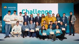 Los cinco equipos triunfadores del Challenge Universitario organizado por Fundación Repsol.
