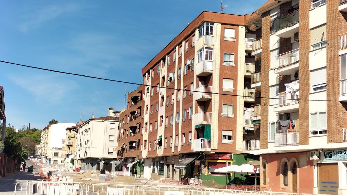 Una de las obras acometidas, en estos días, dentro del plan para mejorar calles del casco urbano.