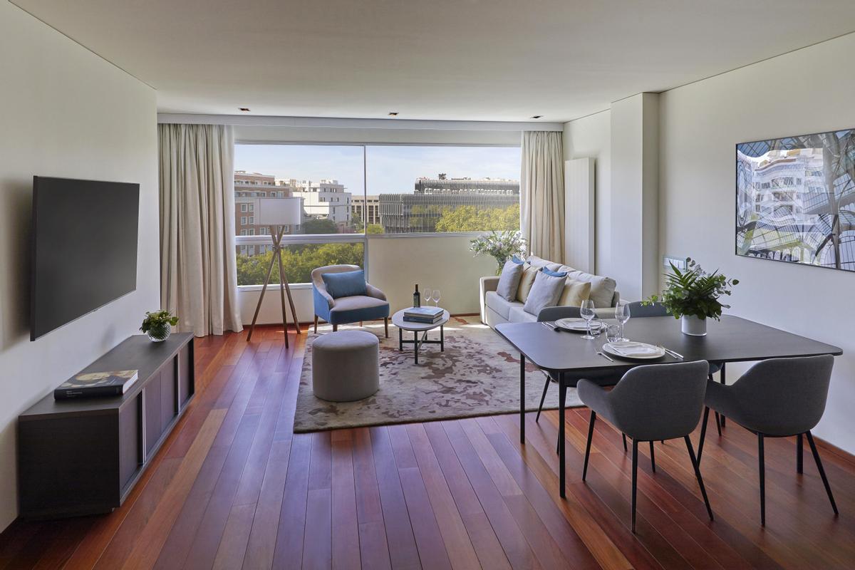 Apartamentos Hyatt Regency Madrid Residences en plena Castellana.