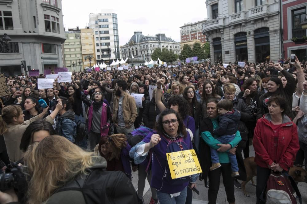 Concentración contra la sentencia a La Manada en Oviedo