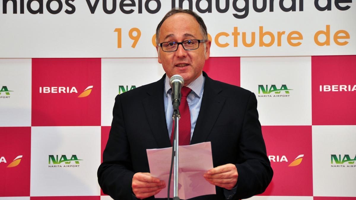 El presidente ejecutivo de Iberia, Luis Gallego, en Japón.