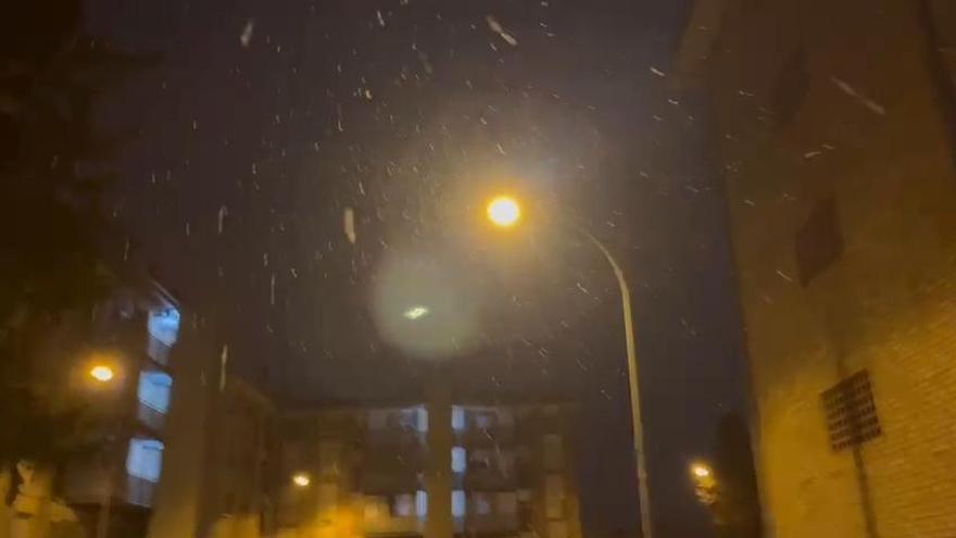 Neu a Manresa aquest dilluns al matí