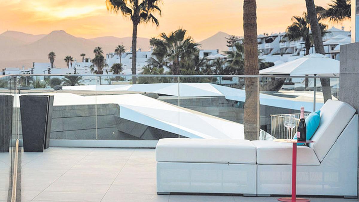 Detalle de La Isla y el Mar Hotel Boutique, establecimiento de Lanzarote considerado primer hotel de lujo sostenible de Canarias.