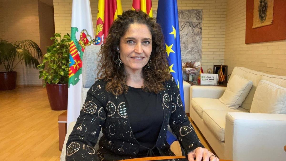Elena Lacalle, alcaldesa de Cuarte de Huerva.