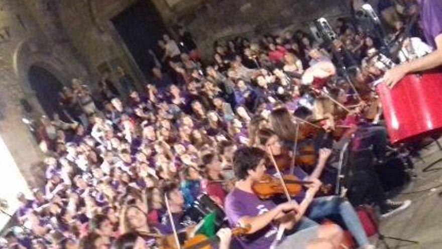 Alumnes de música del Pirineu fan un concert a Barcelona que val per a la nota